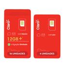 CLARO Chip Kit 20 unidades 4 com recarga e 16 sem recarga