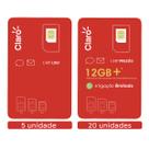 CLARO Chip Kit 25 5 sem recarga e 20 com recarga