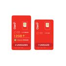CLARO Chip Kit 5 unidades 1 sem recarga e 4 com recarga