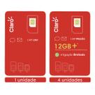 CLARO Chip Kit 5 unidades 1 sem recarga e 4 com recarga