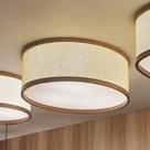 Classic Plafon 1261 Palha Leve Pl4517 P/3lamp E27