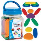 Classificação e empilhamento de pedras Rainbow Pebbles Junior 18m+