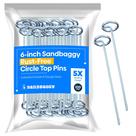 Clavijas Redondas para Estacas de Jardín Sandbaggy 6 cm (100 Clavijas)