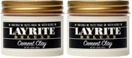 Clay para Cabelo Layrite Cement Clay Kit com 2 Unidades Acabamento Matte