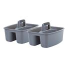 Cleaning Caddy Mighty Tuff Rough and Rugged Grey/Black, 2 unidades