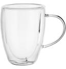 CLEAR CANECA 11x12x9cm 270ml BOROSILICATO TRANSP PAREDE DUPLA