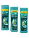 Clear Shampoo Anticaspa Detox Limpeza Purificante 3x 400ml