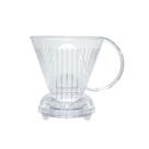 Clever Coador Transparente para Filtrar Café 500 ml com Filtro branco 100 unidades