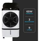 Climatizador Evaporativo Cli09 Ventisol 9 L Gelo Filtro Colmeia Portátil Silencioso 65w Residencial e Comercial 110V