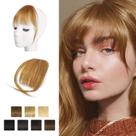 Clip in Bangs BARSDAR 100% cabelo humano, dourado, ruivo, loiro