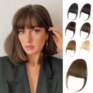 Clip in Bangs EINAEY, cabelo humano 100% real, castanho médio