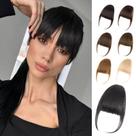 Clip in Bangs EINAEY, cabelo humano 100% real, preto natural Clip in Bangs EINAEY, cabelo humano 100% real, preto natural