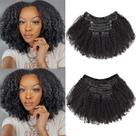Clip in Hair Extensions beauty youth Afro Kinky Curly 120g