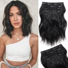 Clip in Hair Extensions Colorful Queen 4 peças Body Wave 25 cm