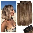 Clip in Hair Extensions MINGATEC Short Human Hair 15cm