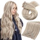 Clip in Hair Extensions Moresoo Seamless Human Hair 120g Clip in Hair Extensions Moresoo Seamless Human Hair 120g