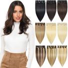 Clip in Hair Extensions Rose Bud Real Human Hair 40cm 65g Clip in Hair Extensions Rose Bud Real Human Hair 40cm 65g