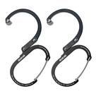 Clip Mosquetón GEAR AID HEROCLIP Pequeño Negro Sigiloso Paquete de 2 Clip Mosquetón GEAR AID HEROCLIP Pequeño Negro Sigiloso Paquete de 2