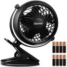 Clip on Fan Gazeled, operado por bateria de 5" com 8 pilhas AA