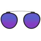 Clip-on Hb Switch 0420 420 Preto Fosco Polarizado Azul