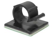 Clip Organizador De Cabos Auto Adesivo Em Nylon 13mm 50 Un