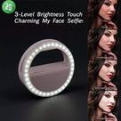Clipe Anel Led Flash Selfie 3 Níveis De Luz Celular Noteboo Clipe Anel Led Flash Selfie 3 Níveis De Luz Celular Noteboo