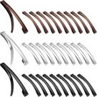 Clipe de cabelo antiderrapante de metal Barrettes Hotop Open Center x30