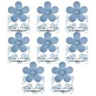 Clipe de cabelo DEEKA Flower Bridesmaid Hair Claw, pacote com 8 unidades, azul empoeirado