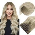 Clipe de cabelo em extensões Sunny Hair Real Human Hair 35cm 120g Clipe de cabelo em extensões Sunny Hair Real Human Hair 35cm 120g