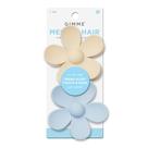 Clipe de cabelo GIMME Medium Flower Claw Clip Duo azul/castanho