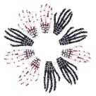 Clipe de cabelo QTTLLI Skeleton Hands 3" 10 peças de Halloween