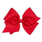 Clipe de cabelo Wee Ones Mini King Red Grosgrain Bow