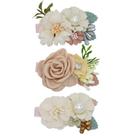 Clipe de cabelo WNYUJOY 3 peças de clipes florais de jacaré para meninas Clipe de cabelo WNYUJOY 3 peças de clipes florais de jacaré para meninas