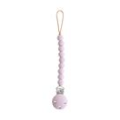 Clipe de chupeta Mushie Hera 100% silicone 23,5 cm lilás