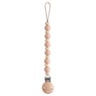 Clipe de chupeta mushie Luna 100% silicone, blush sem BPA