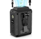 Clipe de cintura vestível para ventilador portátil CAZOKASI com iluminação 5000mAh