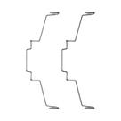 Clipe De Fixação Para Ventoinha De CPU 80 90 120MM, Suporte De Aço Inoxidável 304, 2 Peças, Clipe De Fixação Para Ventoinha De CPU 80 90 120MM, Suporte De Aço Inoxidável 304, 2 Peças,