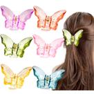 Clipe de garra de cabelo La Jolie Jasmin Butterfly 6 peças para cabelos grossos