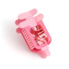 Clipe de garra de cabelo PERSONFUN com design de seringa de acetato rosa