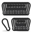 Clipe de mosquetão KINLINK preto de 6 cm Heavy Duty Spring Snap Hook