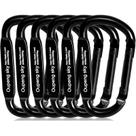 Clipe de mosquetão Oupeng sky Heavy Duty Iron 363 kg preto 6 unidades