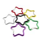Clipe de mosquetão SWATOM Chaveiro em forma de estrela de alumínio (5 cm)