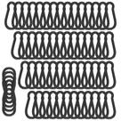 Clipe de mosquetão XHMAXE M5 5 cm Black Spring Snap Hook 100 unidades