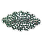 Clipe de presilha de cabelo Faship, lindo strass floral verde