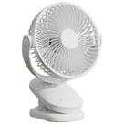 Clipe de ventilador de mesa em USB recarregável de 6 polegadas branco