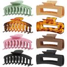 Clipe Hair Claw Clip LAXIZAR, pacote com 8, 11 cm, retangular para mulheres