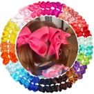 Clipes de cabelo BBGifts Baby Girls Fita de gorgorão 11 cm 25 cores