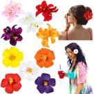 Clipes de cabelo com flores havaianas ProSuites Plumeria Hibiscus x10