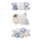 Clipes de cabelo de flores BFNAA Girl Baby Girl, conjunto de 3 peças de jacaré Clipes de cabelo de flores BFNAA Girl Baby Girl, conjunto de 3 peças de jacaré