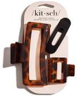Clipes de cabelo Kitsch Assorted Strong Hold Black & Tortoise 3 peças